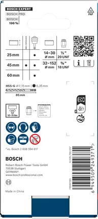 Bosch EXPERT Power Change Plus konverterikomplekti pakend.
